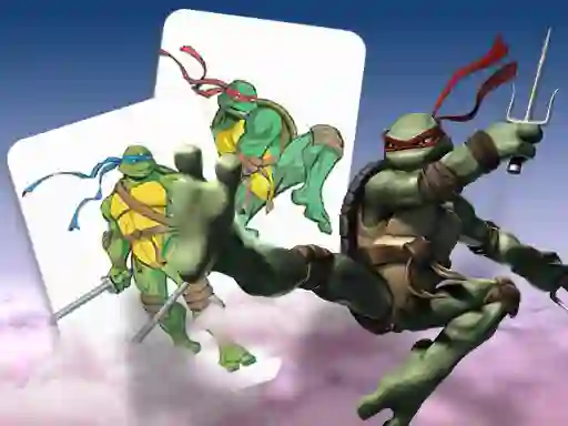 Mäng Ninja Turtles Memory card Match Internetis