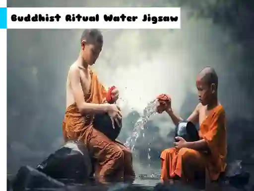 Mäng Buddhist Ritual Water Jigsaw Internetis