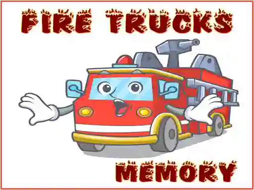 Mäng Fire Trucks Memory Internetis