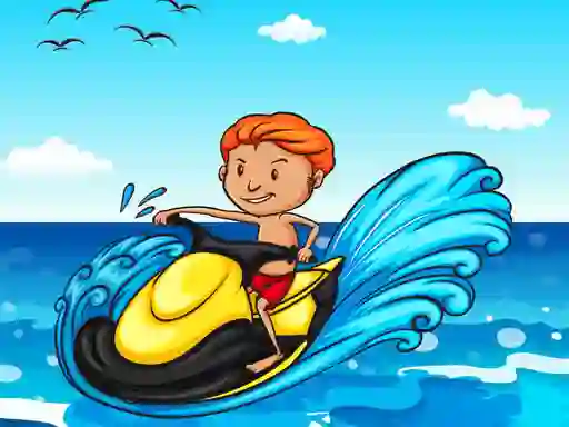 Mäng Jet Ski Summer Fun Hidden Internetis