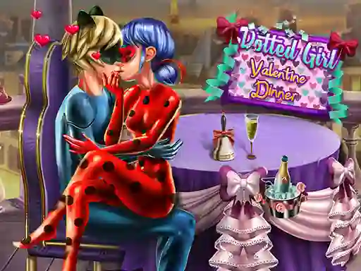 Mäng Dotted Girl Valentine Dinner Internetis
