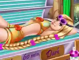 Mäng Goldie Princess Tanning Internetis