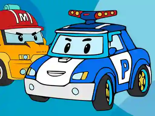 Mäng Robocar Coloring Book Internetis