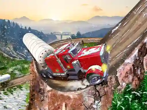Mäng Semi Truck Snow Simulator Internetis