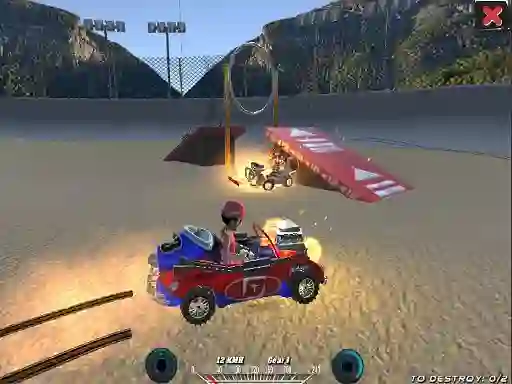 Mäng Demolition Cartoon Car Crash Derby Internetis