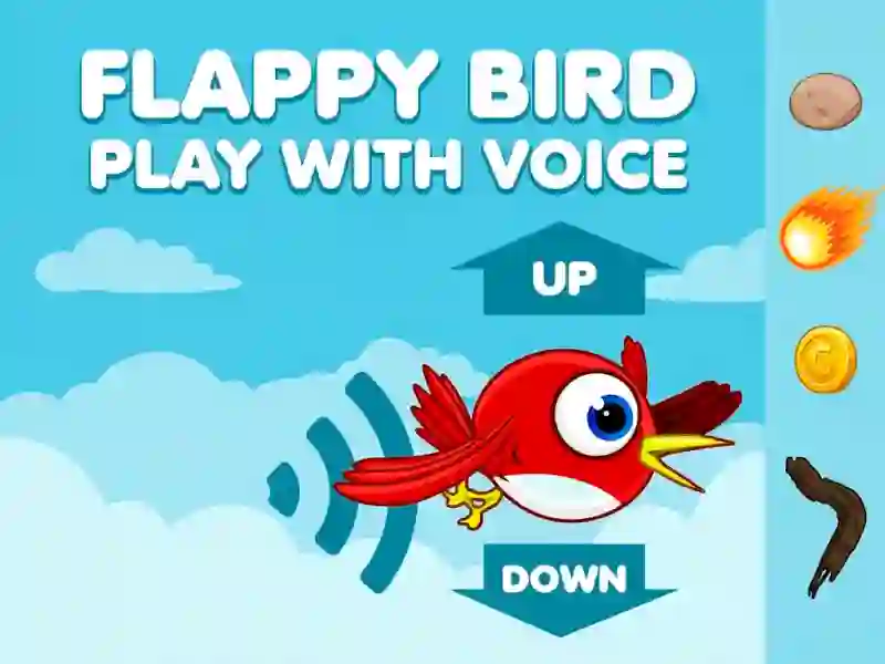 Mäng Flappy Bird Play with Voice Internetis
