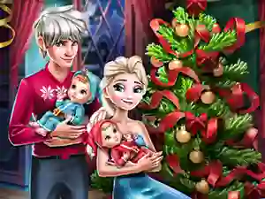 Mäng Elsa Family Christmas Internetis