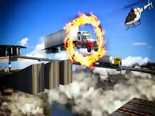 Mäng Impossible Truck Driving Stunt Track Parking Internetis