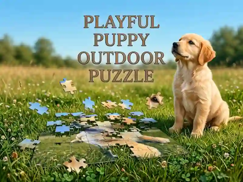 Mäng Playful Puppy Outdoor Puzzle Internetis