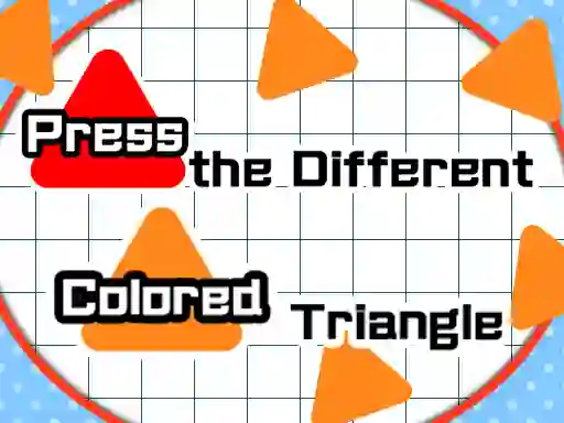 Mäng Press The Different Colored Triangle Internetis
