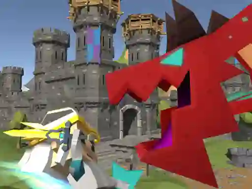 Mäng Blocky Fantasy Battle Simulator Internetis