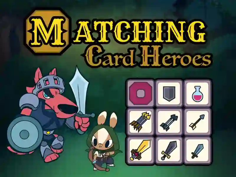 Mäng Matching Card Heroes Internetis