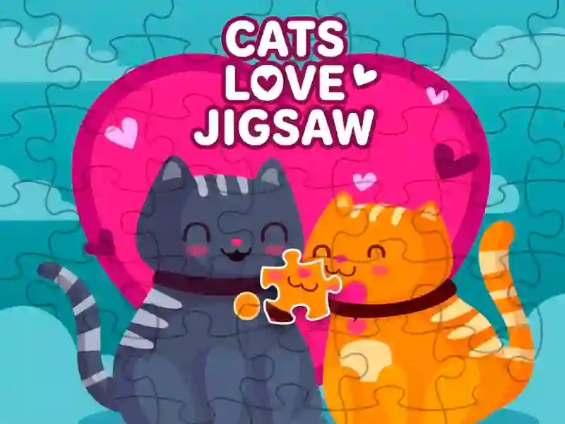 Mäng Cats love jigsaw Internetis