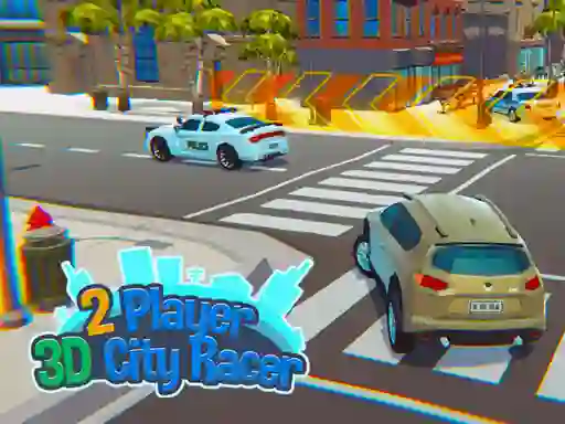 Mäng 2 Player 3D City Racer Internetis