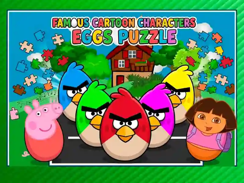 Mäng Famous Cartoon Characters Eggs Internetis