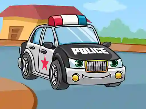 Mäng Police Cars Jigsaw Internetis