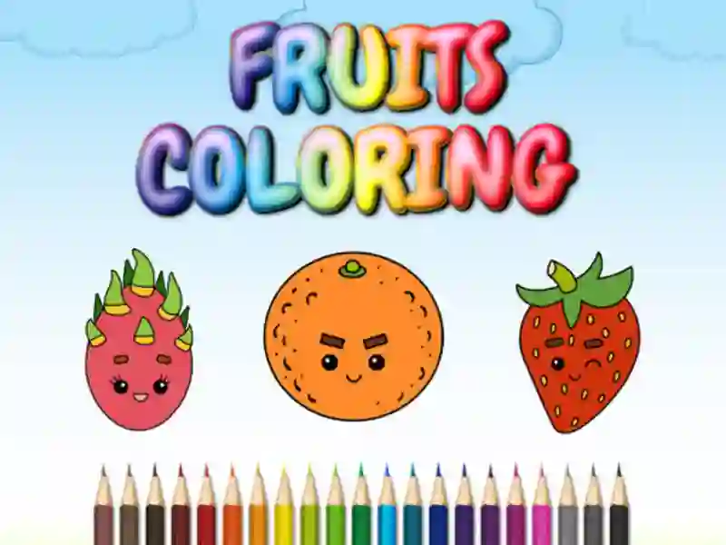 Mäng FRUITS COLORING Internetis