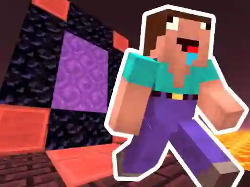 Mäng Noob Steve Nether Internetis