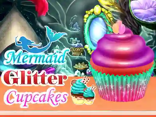 Mäng Mermaid Glitter Cupcakes Internetis