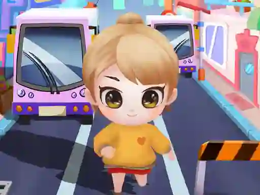 Mäng Angry Chibi Run Internetis