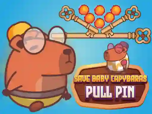 Mäng Save Baby Capybaras Pull Pin Internetis
