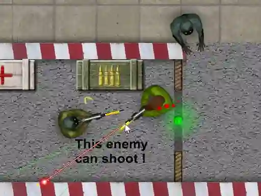Mäng Zombie Shooting 2D Internetis