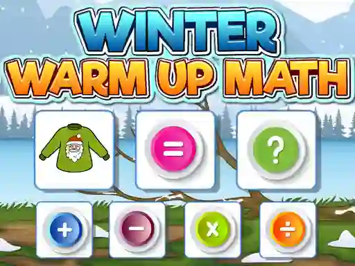 Mäng Winter Warm Up Math Internetis
