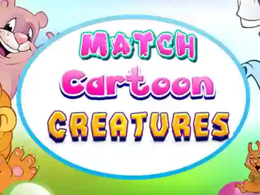 Mäng Match Cartoon Creatures Internetis