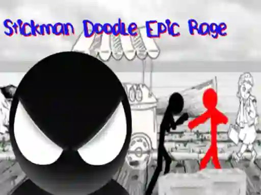 Mäng Stickman Doodle Epic Rage Internetis