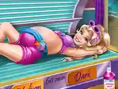 Mäng Pregnant Princess Tanning Solarium Internetis