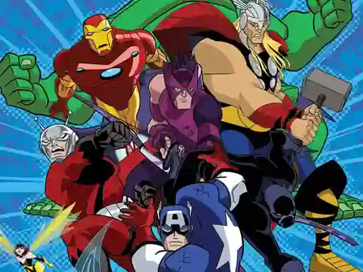 Mäng Avengers Coloring Internetis