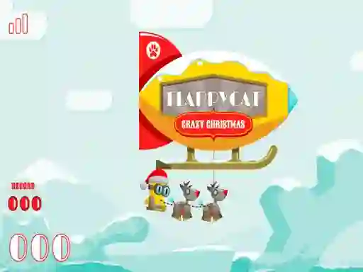 Mäng FlappyCat Crazy Christmas Internetis