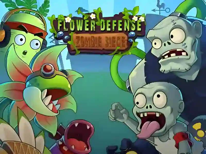 Mäng Flower Defense Zombie Siege Internetis