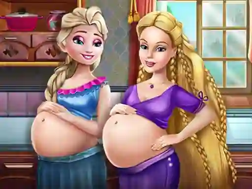 Mäng Happy Princesses Pregnant BFFS Internetis