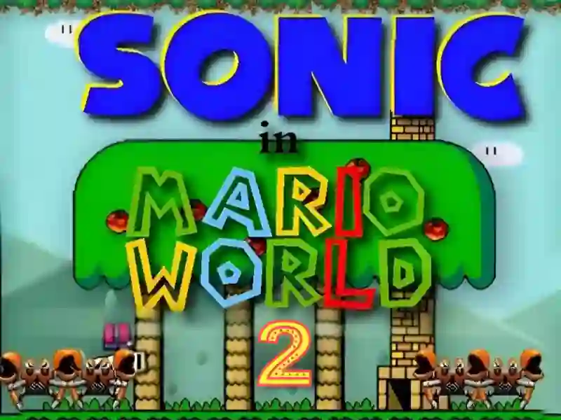 Mäng Sonic in Mario World 2 Internetis