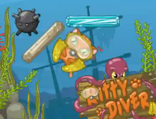 Mäng Kitty Diver Internetis