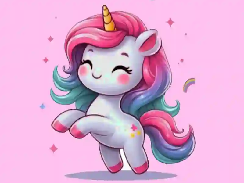 Mäng Unicorn Coloring Challenge Internetis