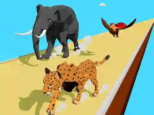 Mäng Animal Transform Race 3D Internetis