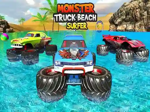 Mäng Monster Truck Beach Surfing Internetis
