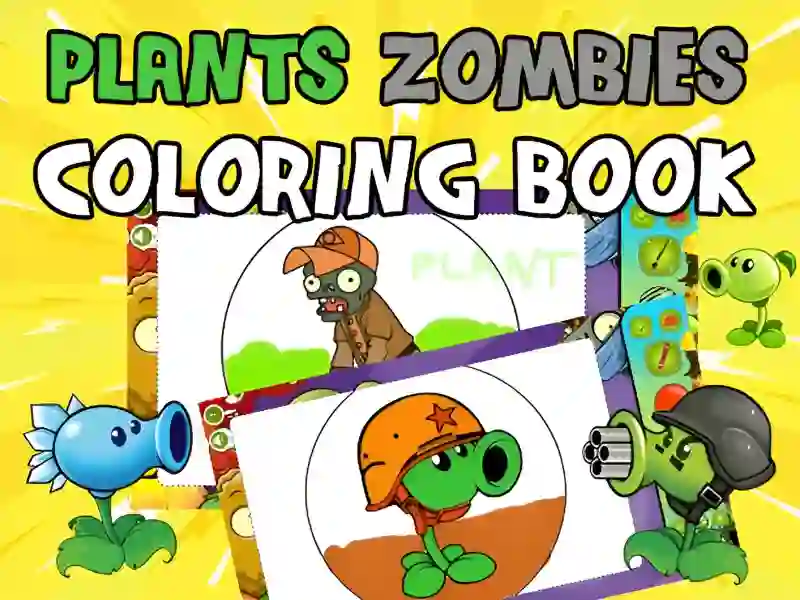 Mäng Plants vs Zombies Coloring Internetis