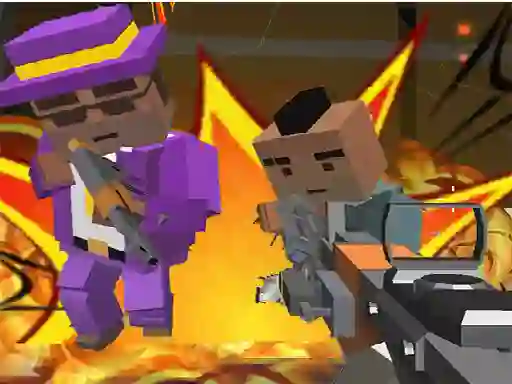 Mäng Advanced Blocky Gangster Warfare Internetis