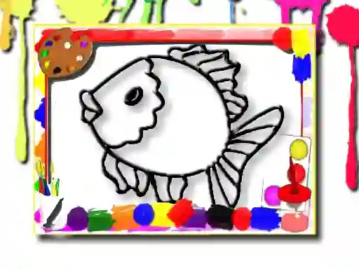 Mäng Fish Coloring Book Internetis