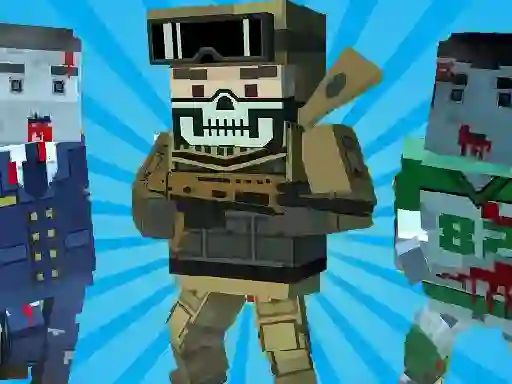 Mäng Blocky Shooting Arena 3D Pixel Internetis