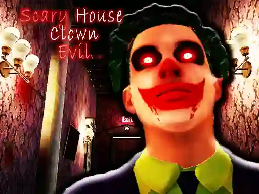 Mäng Scary House Clown Evil Internetis