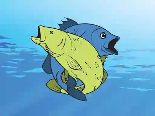 Mäng Friendly Fish Coloring Internetis