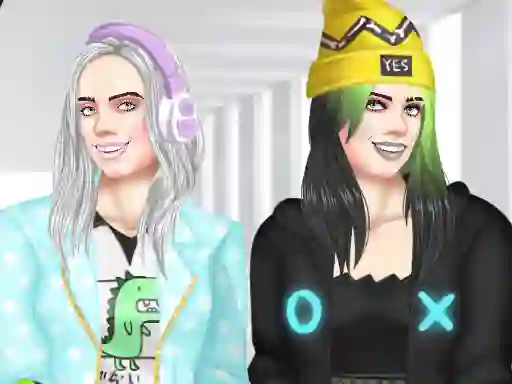 Mäng Billie Eilish Makeover Internetis