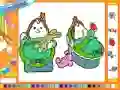 Mäng Online coloring baby twins Internetis