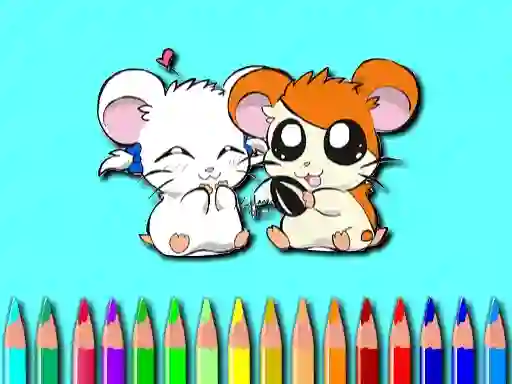 Mäng Hamster Coloring Book Internetis