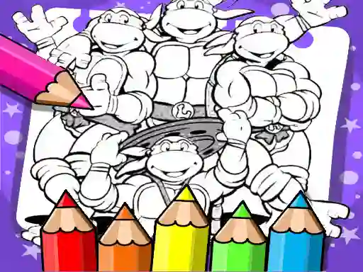 Mäng Ninja Turtle Coloring Book Internetis