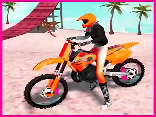 Mäng Motocross Beach Jumping Bike Stunt Internetis